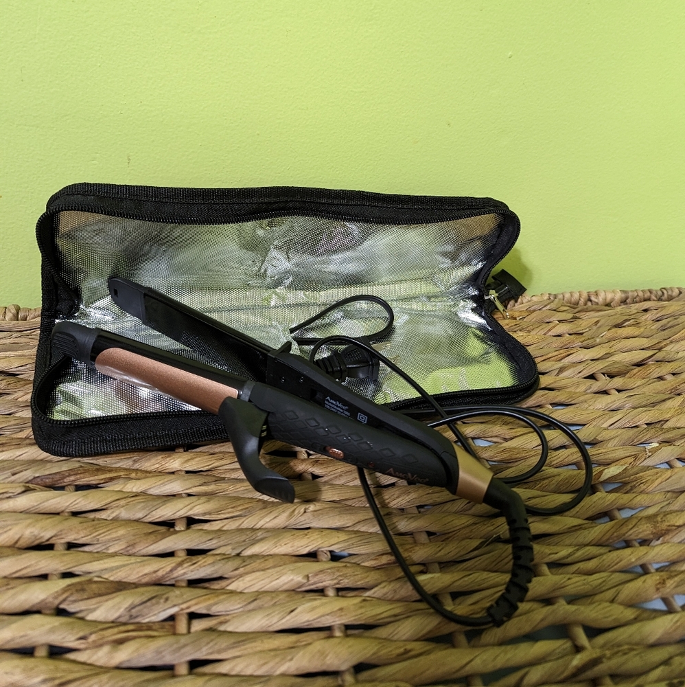 AmoVee Travel Curling Iron/Flat Iron